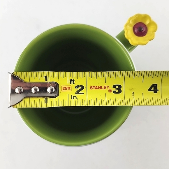 Disney Winnie The Pooh Mug & Friends Green White 3D Scupted Flower 🌼 - Picture 10 of 11